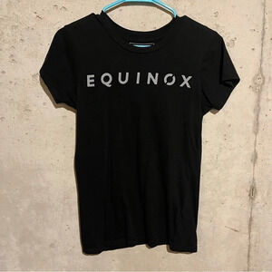 Equinox Women’s’ Black Tee Fitted Size Small It’s Not Fitness It’s Life